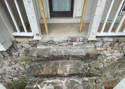 Foundation Stabilization And Porch Realignment Using Helical Piers In Huntsville, Al | Foundation Stabilization And Porch Realignment Using Helical Piers In Huntsville, Al | home stairs